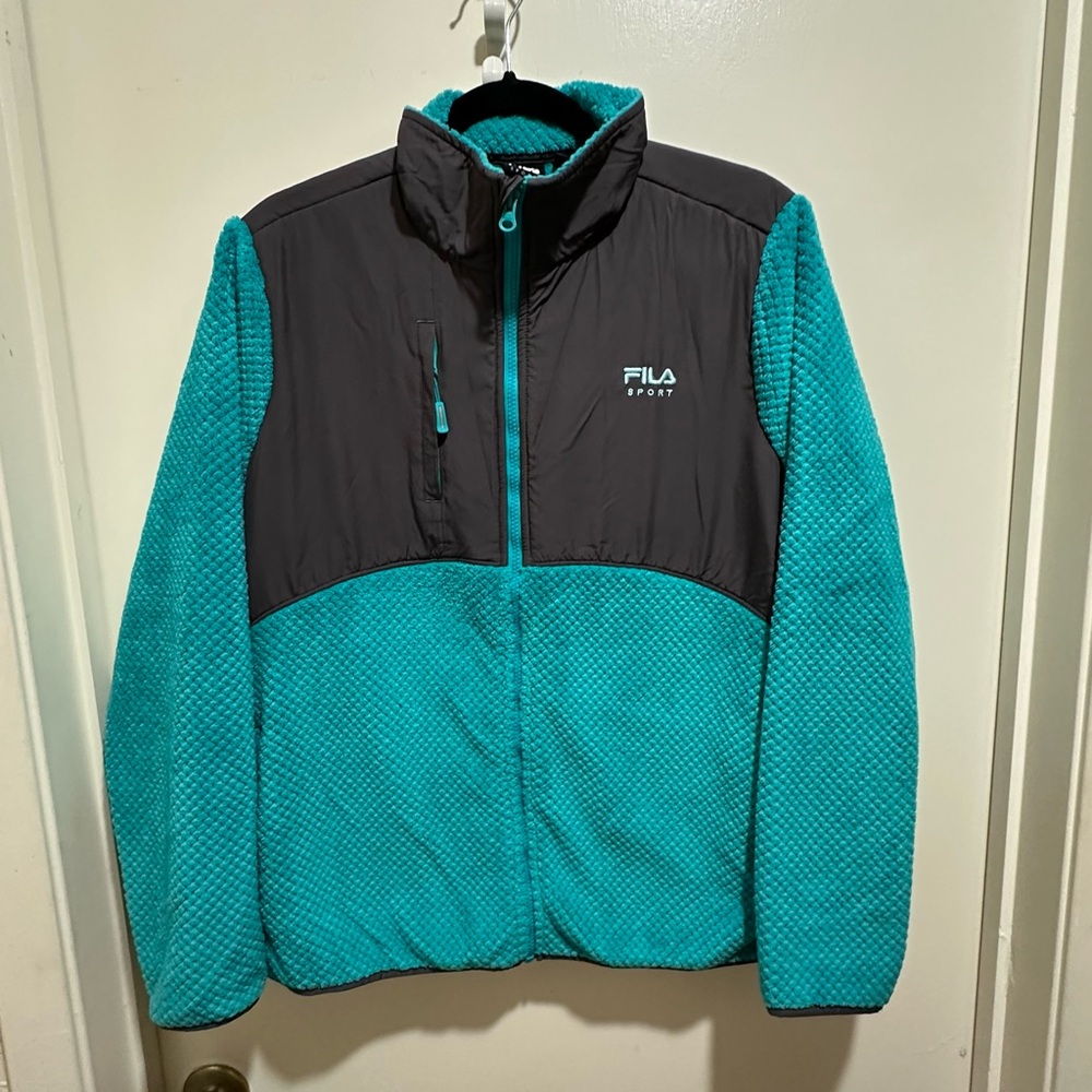 Fila Utility Jacket Green and dark grey with Sporty Design‎